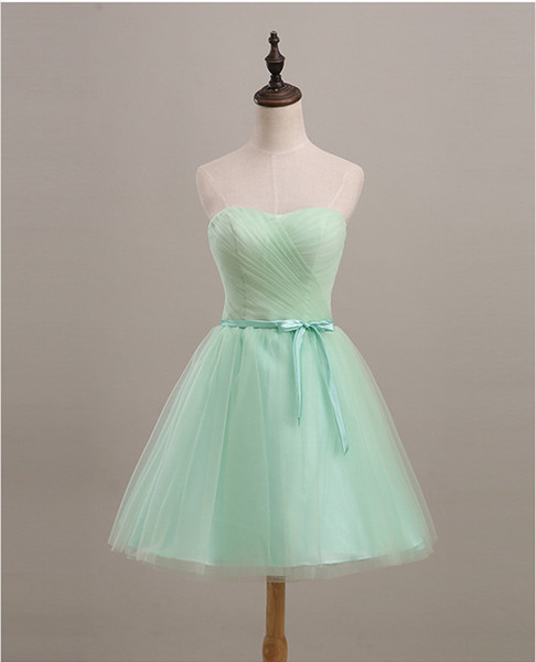 summer bridesmaid dresses mint green bridesmaid dresses sexy strapless short style prom dresses dhROM80020