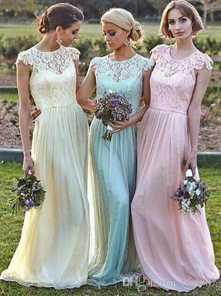 Vestidos Damas de Honor Chic Mint Green Bridesmaid Dress Convertible Long Chiffon Bridemaid Dresses 2016 Wedding Party Gowns Evening Dress