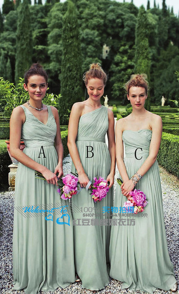 2019 Cheap A Line Chiffon Convertible Dresses Sexy Prom Party Bridesmaid Dresses With Free Shipping