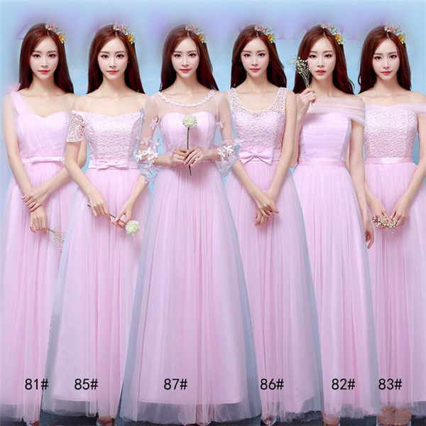 2018 New Long Bridesmaid Dresses Women Wedding Prom Party Cocktail Elegant Evening Gowns Beautiful Formal Celebrity Dresses
