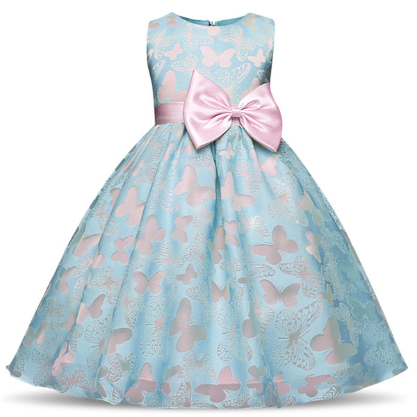2018 vintage Baby flower Girl Dress Baptism Dresses for Girls 1st year birthday party wedding Christening baby infant clothing bebes