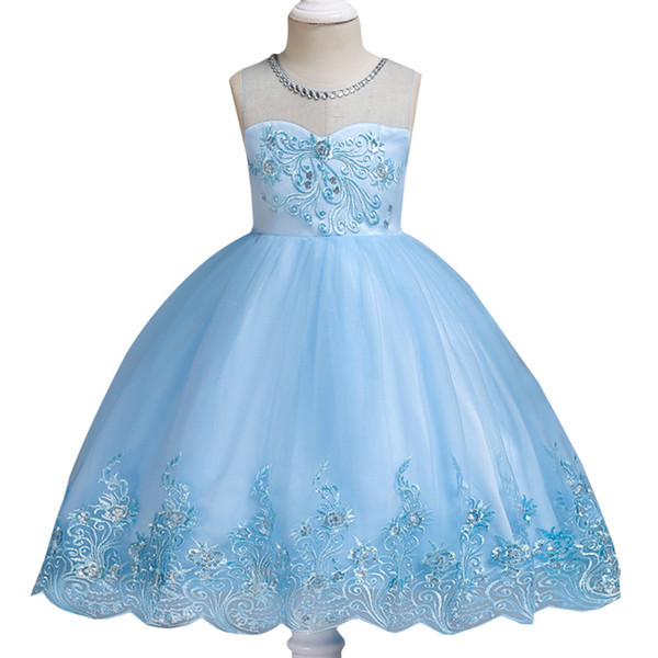 flower Girl Ball gown Dress Child Dress Girl Christmas Party Princess Girl Clothes 2-12 Years Birthday Dress children clothing