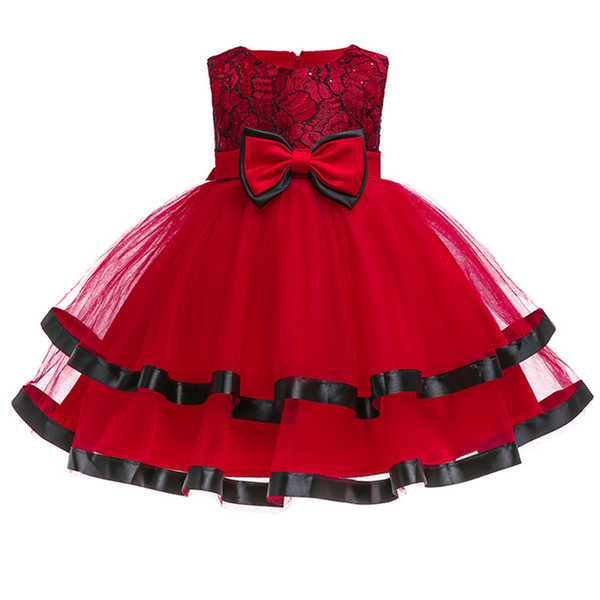 Baby girl clothes 0-2 years old children clothing 2018 summer new baby princess party dress newborn baptismal tutu dress