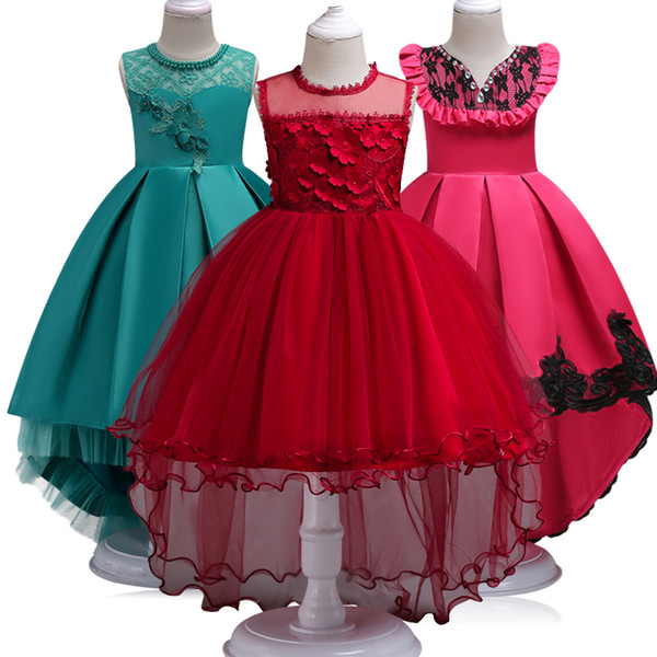 Teenager Girl Dresses New Girls Birthday Wedding Party Pageant Long Princess Dress Kid Christmas Costume Children Clothes 14Y