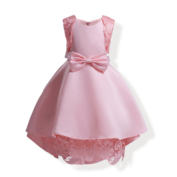 flower girl dresses Girls Dress Baby Girl Fashion Elegant Cute Bow Wedding Party Princess Tutu Evening Dresses Kids cute children Prom dress