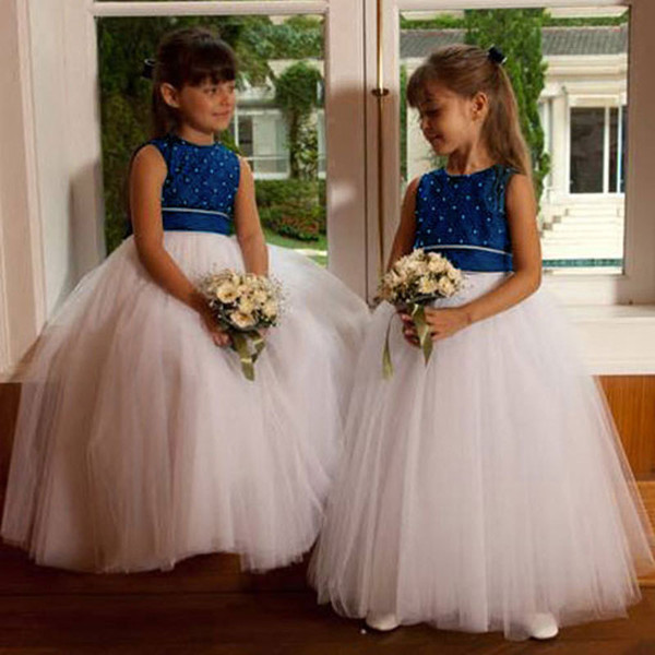 2018 New Beach Flower Girl Dresses White Ivory BohoFirst Communion Birthday Party Dresses Girls Pageant Dress For Weddings