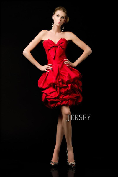 new fashion occasion sweetheart vestidos formal unique evening ball gown short red sexy prom party dresses