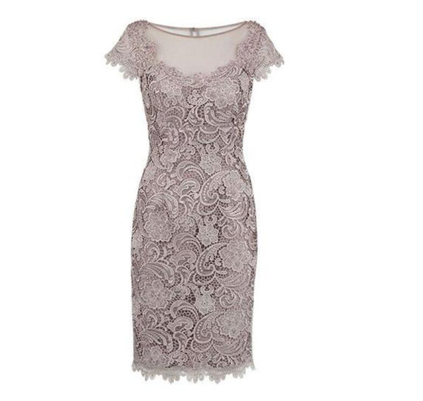 Hot Selling Knee Legnth Lace Mother of the Bride Dresses for Wedding Party