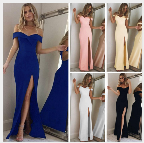 new women Sexy long dress party summer Dress Womens Bridesmaid Dresses elegant legant long Fishtail dress ladies