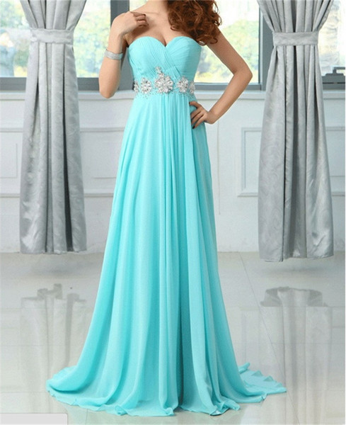 New Evening Dresses Special Occasion Dress Chiffon Bride Gown Elegant Sweetheart Ball Prom Party Graduation Formal Dress