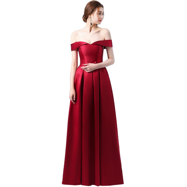 New Arrival Evening Dresses Long Formal Party Dress Prom Gown satin dresses vestidos de festa 