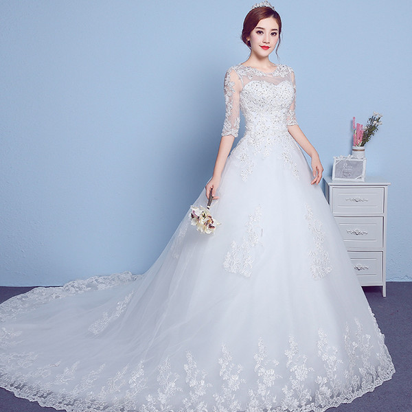 Cheap In Stock Berta Sexy Lace Up Trailing Wedding Dresses Hollow Out Jewel Neck Full Lace Appliqued Bridal Gown Saudi Arabia Dubai Vestidos