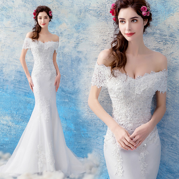Sexy Lace Mermaid Wedding Dresses Sweetheart Beaded Tulle Vintage Bridal Dresses Vintage Cheap Wedding Gowns