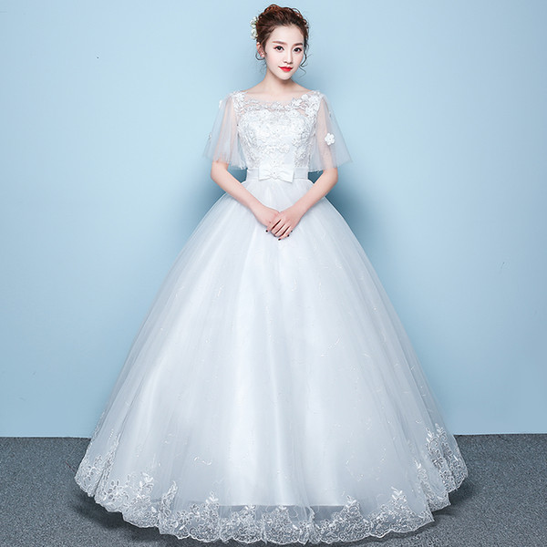 Sexy Sweetheart Wedding Dress Hot Sale Elegant Appliques Court Train Lace Up Bridal dress
