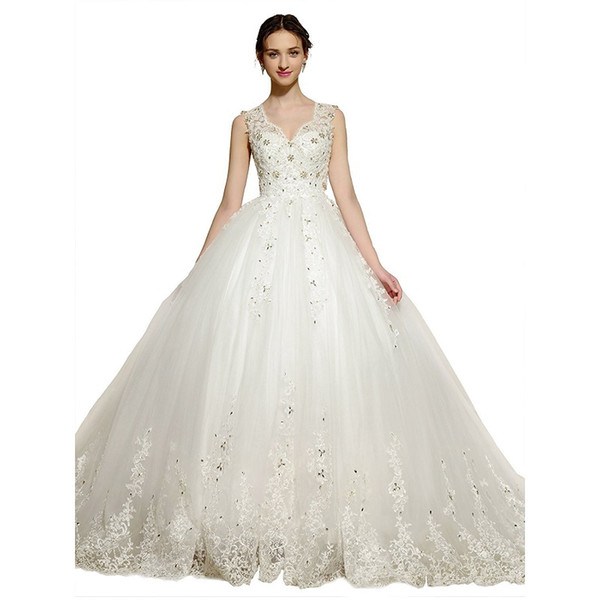 Cheap elegant plus size rhinestone wedding dresses maternity luxury sexy wed dress bridal gown lace back