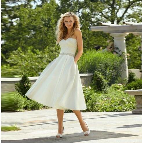 Crystal Sash Ribbon In Stock Real Photo Cheap Elegant A- Line Wedding Dress Sweetheart Bridal Gown vestido de noiva
