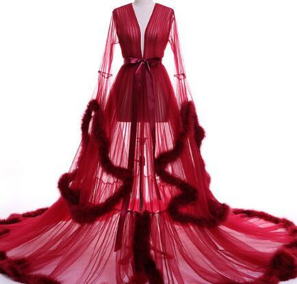 Vestido de festa Evening Dress Robe De Soiree V Neck Feathers Long Tulle Party Evening Dresses 2017 Burgundy pink prom dresses
