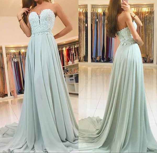 Summer Wedding Sage Chiffon Bridesmaid Dresses Floor Length Lace Appliques Maid of Honer Dress Wedding Guest Gown BM0736