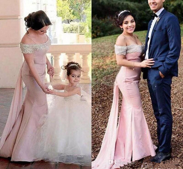 Off the Shoulder Bridesmaid Dresses Cheapest Summer Autumn Mermaid Long Maid of Honor Dress Formal Wedding Party Dresses Custom