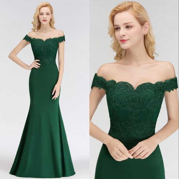 Emerald Green Negerian Mermaid Bridesmaid Dresses Lace Bodice Backless Cap Sleeves Cap Sleeves Backless Maid of the Honor Dress BM0065