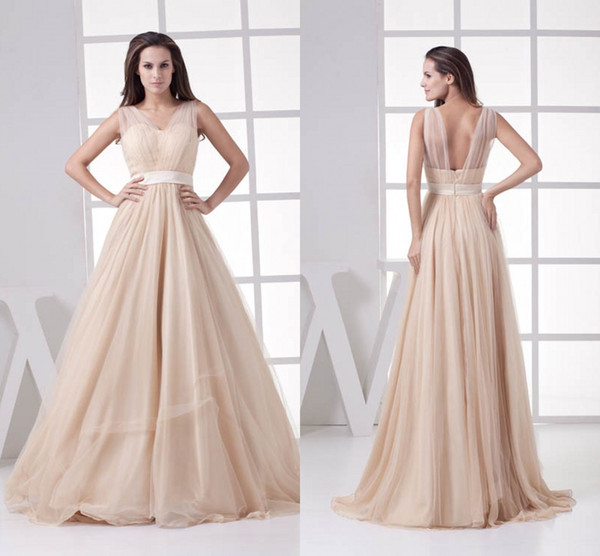 Backless Spaghetti Cheap Draped Actual Pictures Tulle Bridesmaid Dresses Pink Floor Length Maid of Honor Dresses Wedding Guest Gowns WD4-497