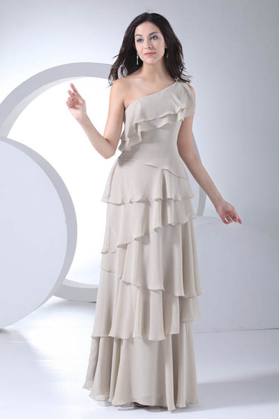 Ruffles New V Neck Satin Chiffon Cheap Long A Line Bridesmaid Dresses Zipper Back Formal Maid of Honor Dresses Wedding Guest Gowns WD4-105