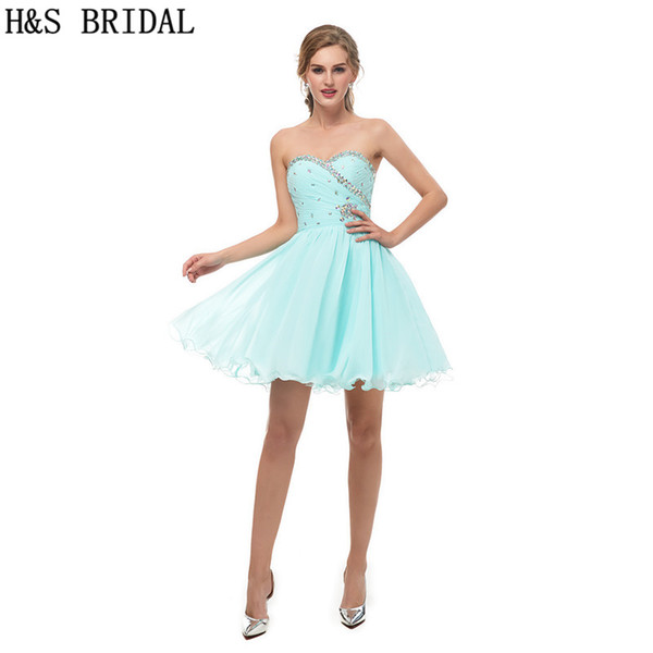 Short bridesmaid dresses beading cheap simple girls party prom dresses vestidos de soiree bridesmaid dress