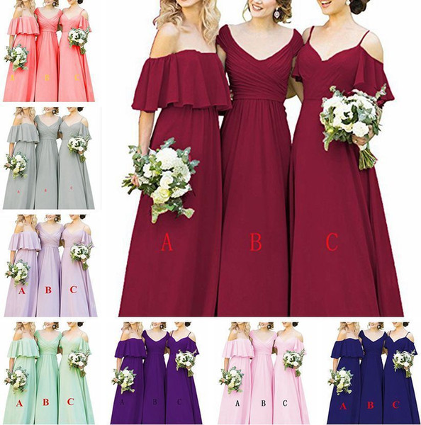 Bridesmaid dress hostess of the new fashion dress of wedding maid long slash neck maxi dress