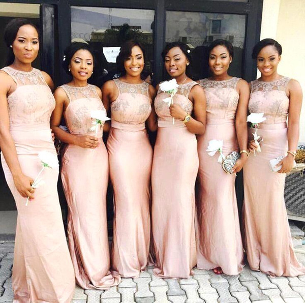 Elegant Arabic Bridesmaid Dresses Floor Length Long Maid Of Honor Gowns Custom Made Wedding Party Gowns BA2616