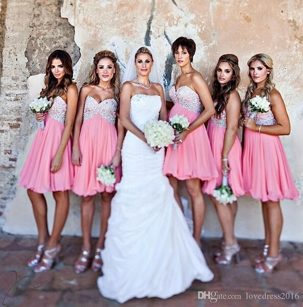 Modest Short Junior Bridesmaid Dresses LAce chiffon Emprie Short Maid Og Honor Gown Custom MAde cheap Wedding Guest Dresses