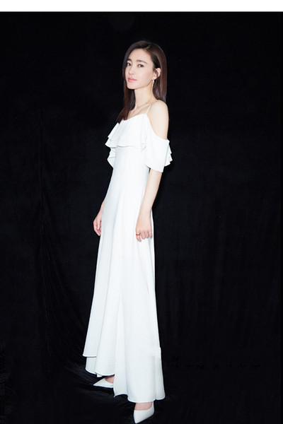 Free Hot sale simple A-line Evening Dresses Floor length Stretch satin Flouncing Bateau Junior Bridesmaid Dresses m81