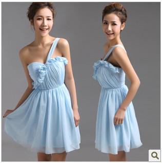 Light Sky Blue Short/Mini Homecoming Bridesmaid Dresses Party Dresses Cocktail Dresses Prom Dress