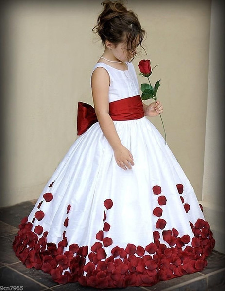 New Flower Shine Cute Floor -Length Girl Dress Princess Kids Pageant Party Dance Birthday Gown Vestido De Daminha