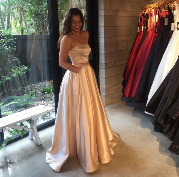 strapless prom dresses sexy stain evening dress ball gown party dress elegant for sweet girl