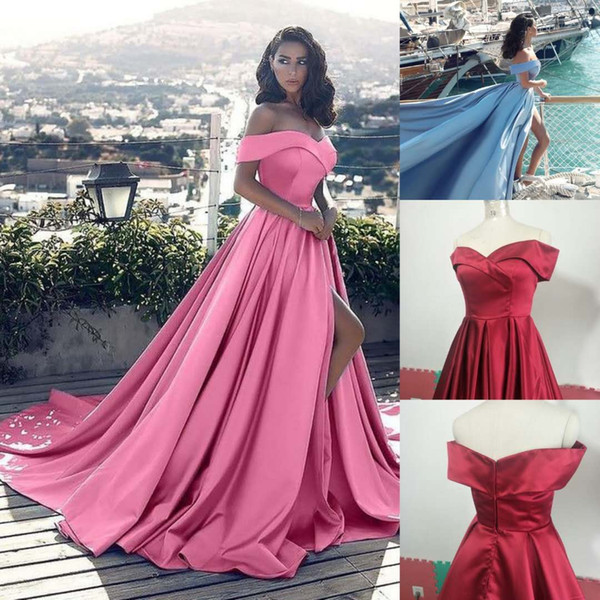 Sexy Women's Sleeveless Mermaid Satin V-Neck Long Evening Dress with Pockets Plus Robe De Soiree Floor Length Prom Gown Vestido De Festa