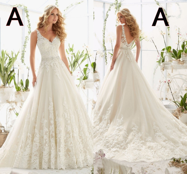 Sexy Backless Summer Garden Beach Off The Shoulder Full Lace Wedding Dresses A-Line Lace Appliques With Court Train Long Bridal Gowns