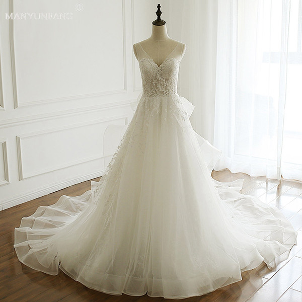 Lace Bohemian Spring New Wedding Dress V Neck Sheer Back Bell Sleeves Hippie Style Ceremony Boho Chic Bridal Dress Sexy Wedding Dresses