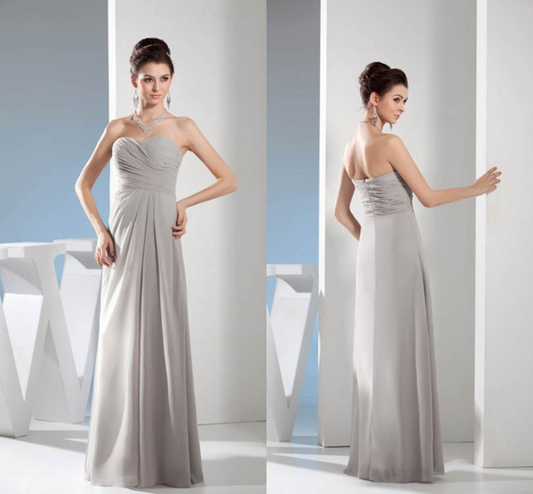 Sweetheart Cheap Draped Actual Pictures A Line Bridesmaid Dresses Chiffon Floor Length Maid of Honor Dresses Wedding Guest Gowns WD4-652