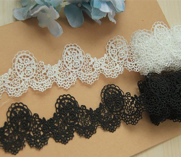 Sale by Yard white 5 cm Wide veil lace embroidery Venice lace Trim bridal Wedding dress Eyelashes Lace LS05