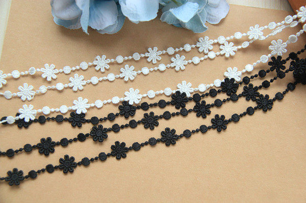 Sale by Yard white 1.4 cm Wide veil lace rose embroidery Venice lace Trim bridal Wedding dress Eyelashes Lace LS11