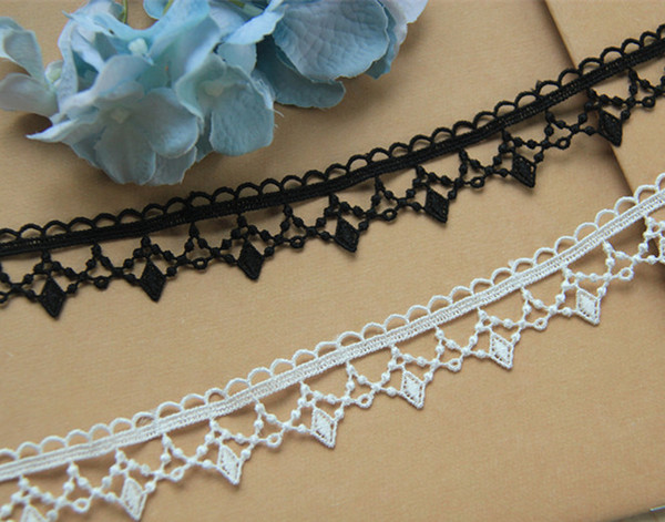 Sale by Yard white 2.5 cm Wide veil lace rose embroidery Venice lace Trim bridal Wedding dress Eyelashes Lace LS12