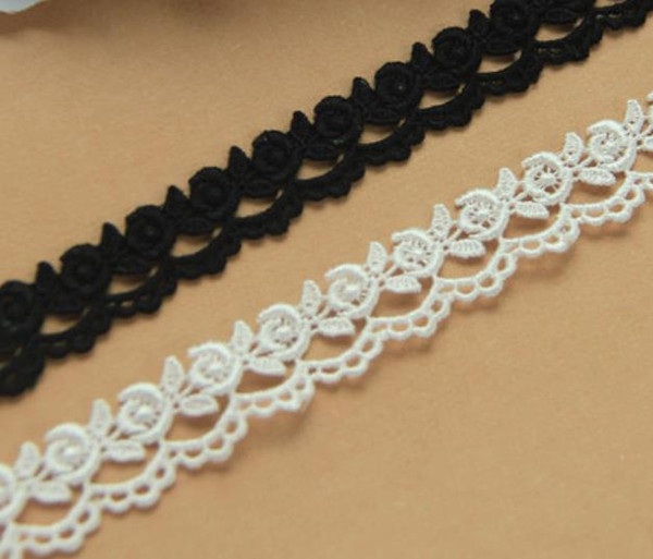 Sale by Yard white 2 cm Wide veil lace rose embroidery Venice lace Trim bridal Wedding dress Eyelashes Lace LS10