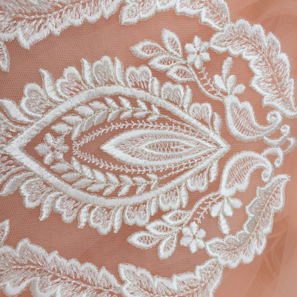White French flower handmade lace appliques for wedding dress back design materials costume accessories SD08