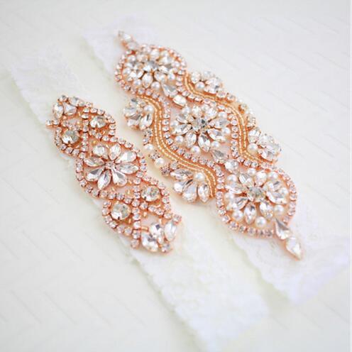 1PIECE Handmade Rhinestones Appliques Sewing On Wedding Dresses Belt Sashes Rose Gold Silver Pearl Crystal DIY Bridal Accessory YS827