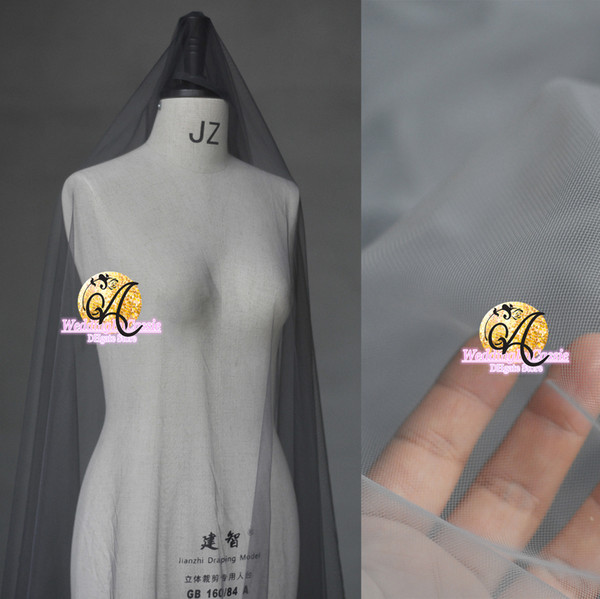 160CM WIDTH Zonal Micro-elastic, super soft and smooth, transparent thickly mesh wedding dress veil tulle fabric SR02