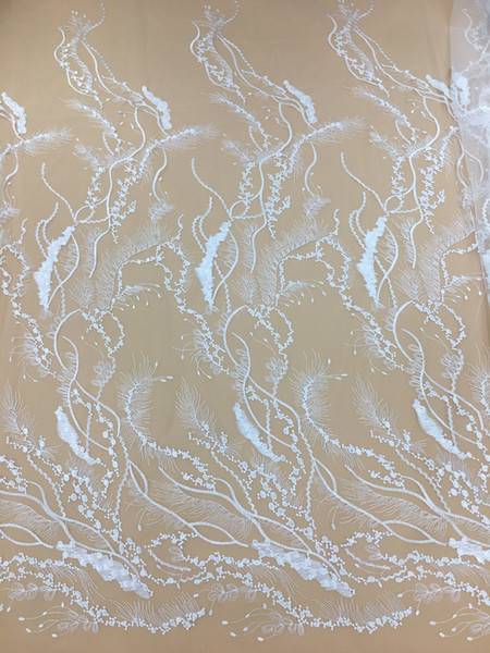 African Lace Fabric Embroidered Nigerian Laces Fabric Bridal High Quality French Tulle Lace Fabric