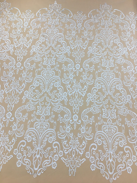 African Lace Fabric Embroidered Nigerian Laces Fabric Bridal High Quality French Tulle Lace Fabric For Women--F016