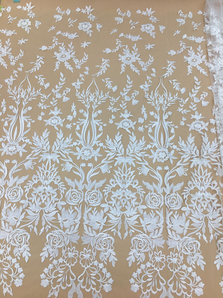 White French vintage lace fabric embroidery brida lace wedding dress gauze clothing decoration materials Evening Dresses Lace fabric