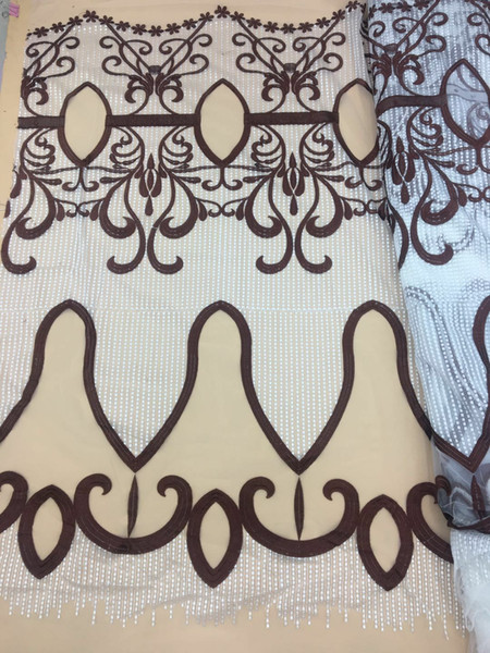 African Lace Fabric new Embroidered Nigerian Laces Fabric Bridal High Quality French Tulle Lace Fabric For wedding dresses