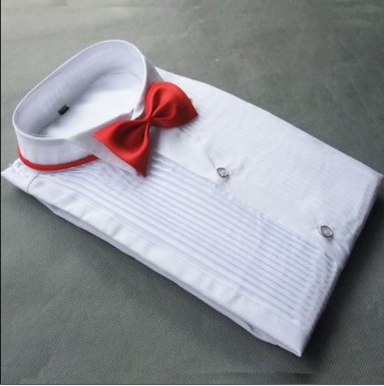 High Quality Cotton Groom Long Sleeve Shirts Best Man Shirt Long Sleeve White Shirt Groom Accessories 01